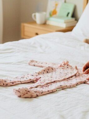 Shabby Chic Baby Girls Quilted Footie Pajama Sleeper